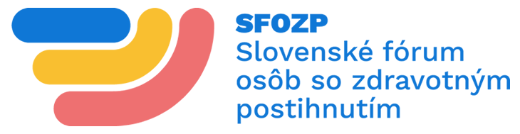 Logo Slovenské fórum osôb so zdravotným postihnutím
